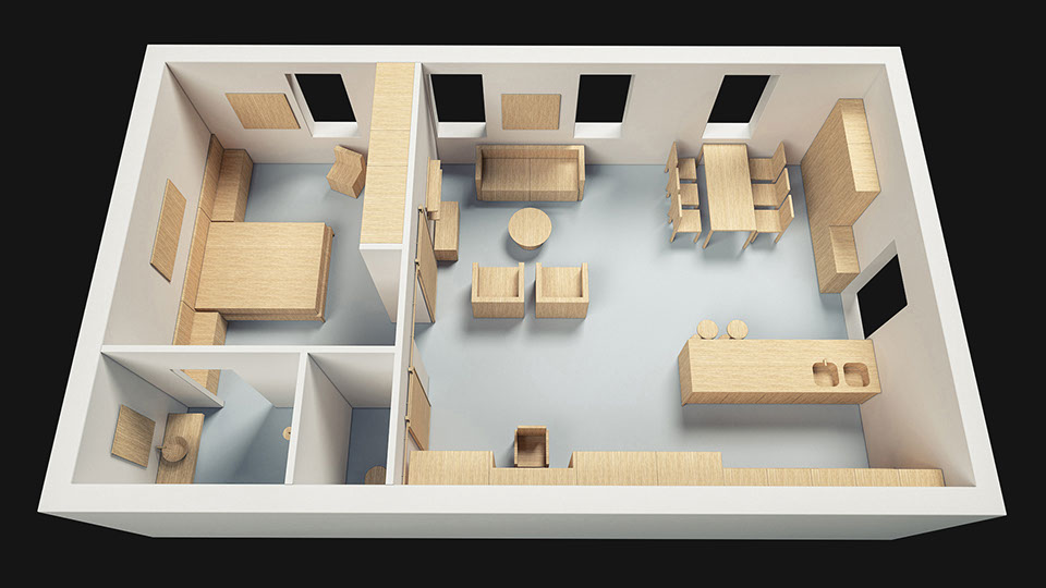 Μελέτη Εσωτερικού Χώρου. Παναγιώτης Ζάκκας, Αρχιτέκτονας. 