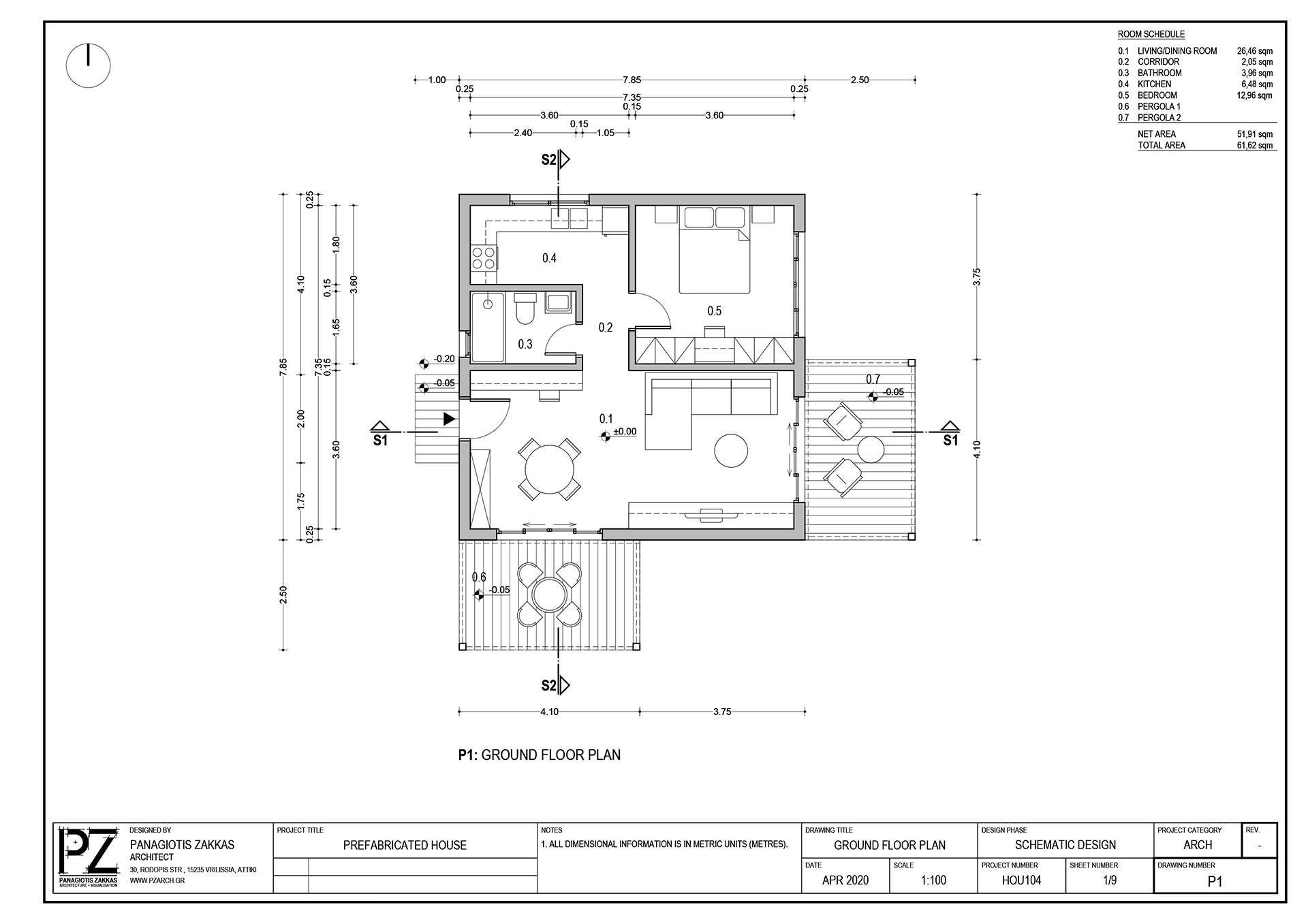 Prefabricated House 104 | Prefab Homes | Panagiotis Zakkas, Architect