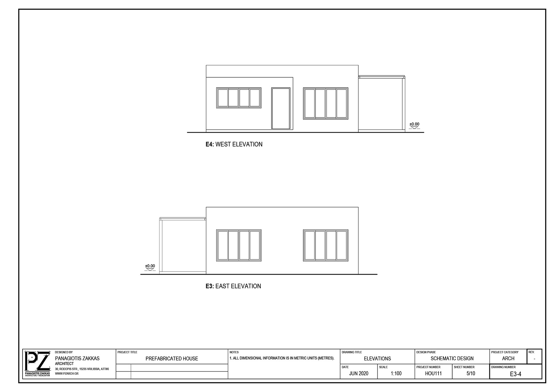 Prefabricated House 111 | Prefab Homes | Panagiotis Zakkas, Architect