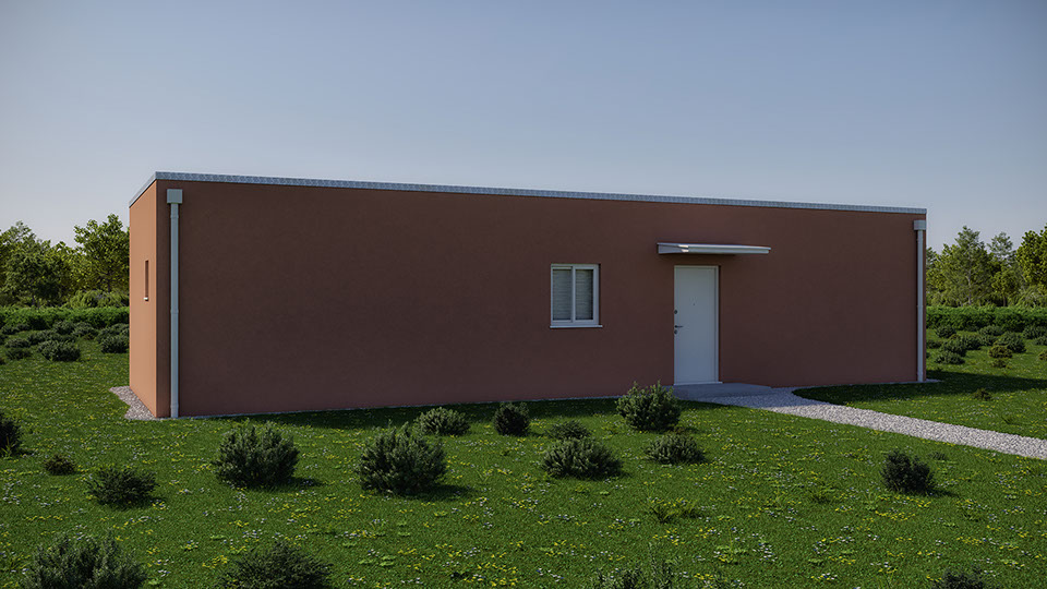 Τρισδιάστατη αρχιτεκτονική απεικόνιση (3d model) σύγχρονης διώροφης κατοικίας 120 m² στα Άνω Λιόσια